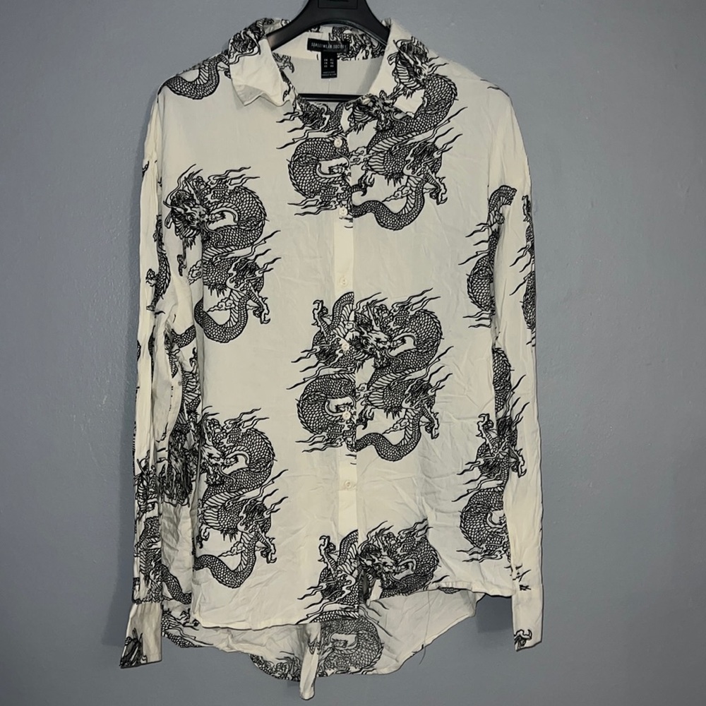 Women’s Oversized Button Up Shirt Size XL